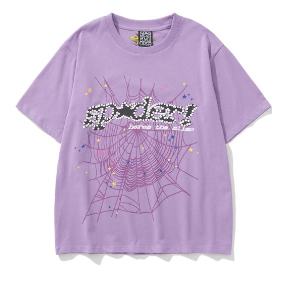 Sp5der Rhinestone "Here's The Slime" Web Tee