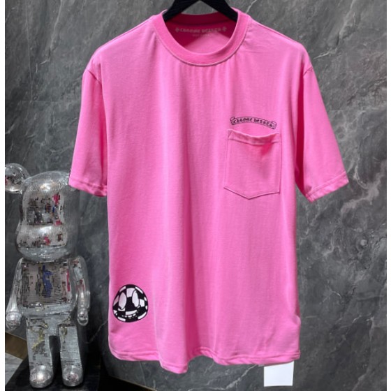 Chrome Hearts Pink "Matty Boy" Pocket Tee