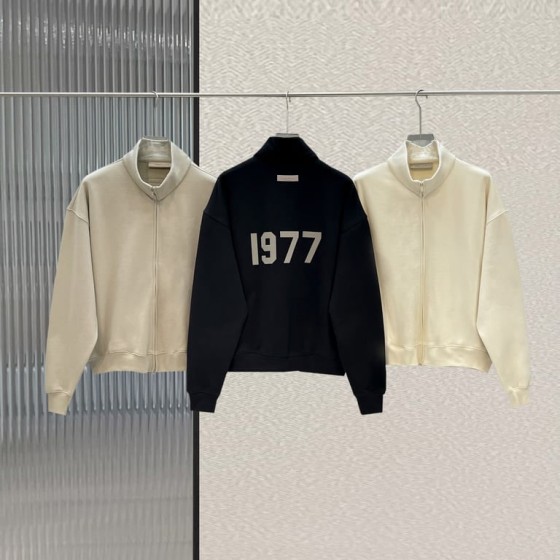 Fear of God Essentials "1977" Full-Zip Mock Neck Jacket