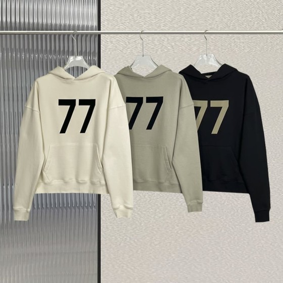 Fear of God Essentials "77" Logo Pullover Hoodie