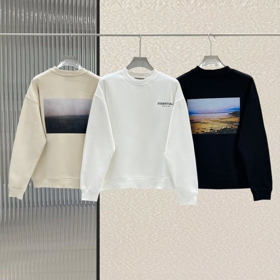 Fear of God Essentials Landscape Photo Crewneck Sweatshirt
