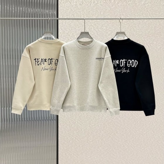 Fear of God Essentials "New York" Script Crewneck Sweatshirt