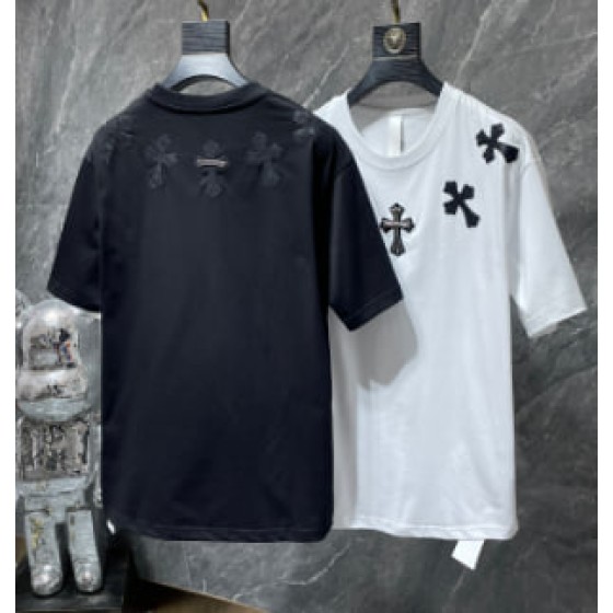 Chrome Hearts Rhinestone Studded Cross Tee