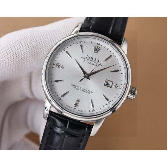Rolex Datejust 36 White Dial Diamond Bezel