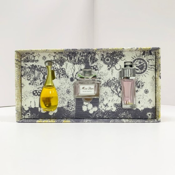 Dior Blue and White Porcelain Perfume Sample 3-Piece Set