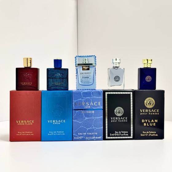 Versace Men's Fragrance Sample Set (5ml x 5 pieces)