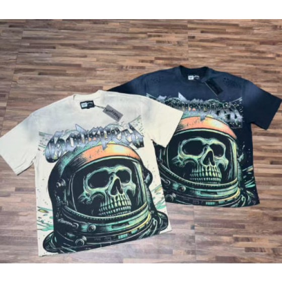 Godspeed American rock street style washed retro short-sleeved T-shirt