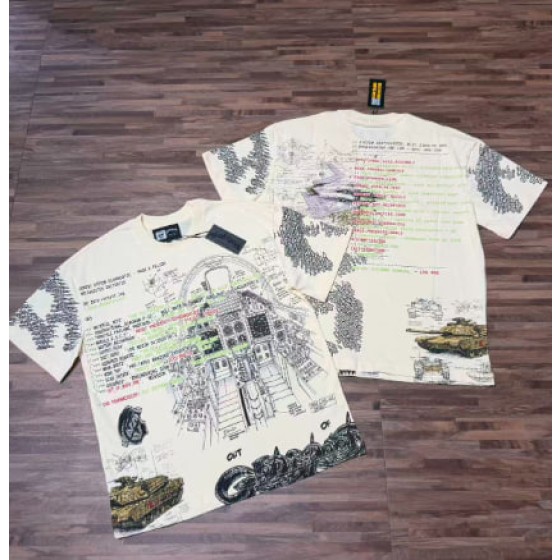 Godspeed American rock street style washed retro short-sleeved T-shirt