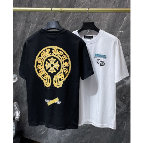 Chrome Hearts Yellow Graffiti Horseshoe Tee