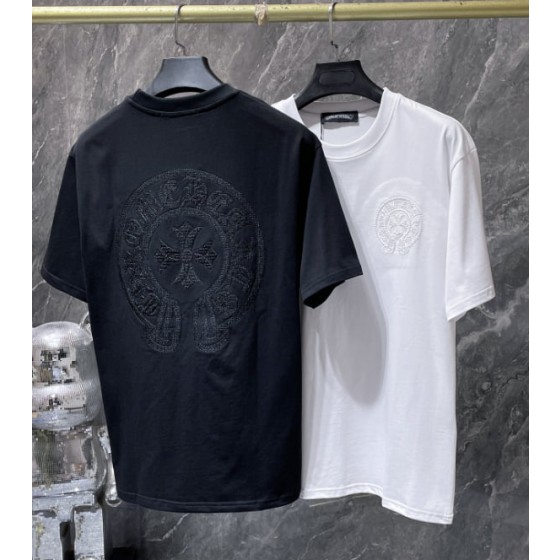 Chrome Hearts All-Black Embroidered Horseshoe Tee