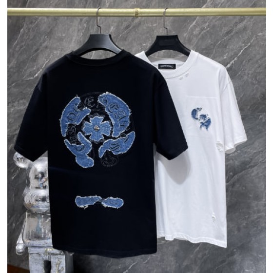 Chrome Hearts Denim Patch Horseshoe Tee
